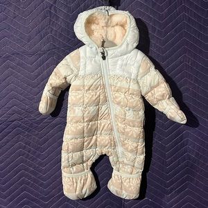 0-3 month The North Face baby insulated one piece. Worn once.